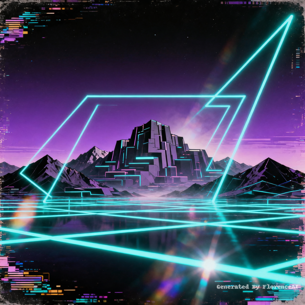 Dark synthwave background, deep purple and black g