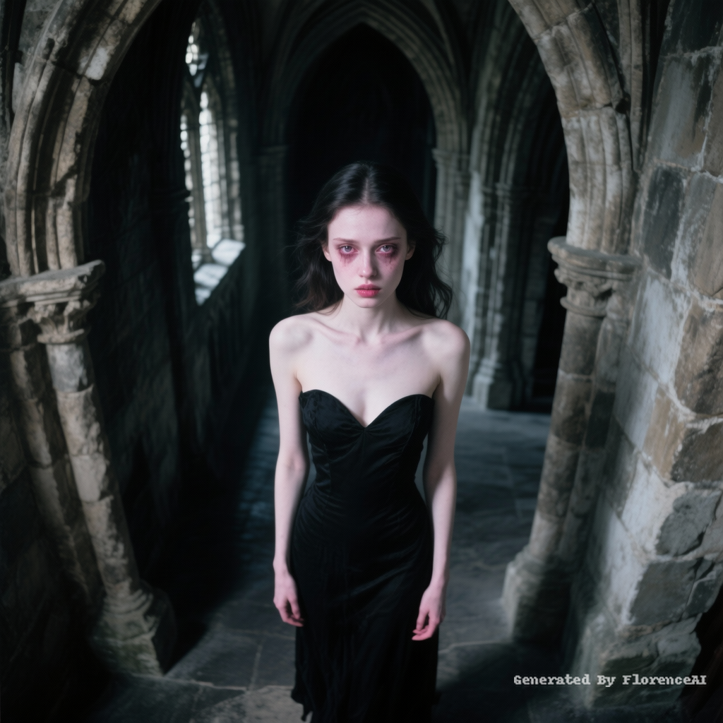A full-body portrait of a breathtakingly gorgeous 
