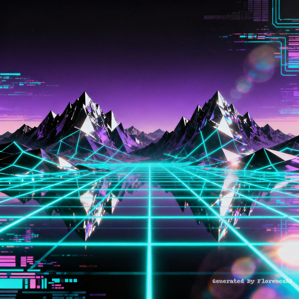 Dark synthwave background, deep purple and black g