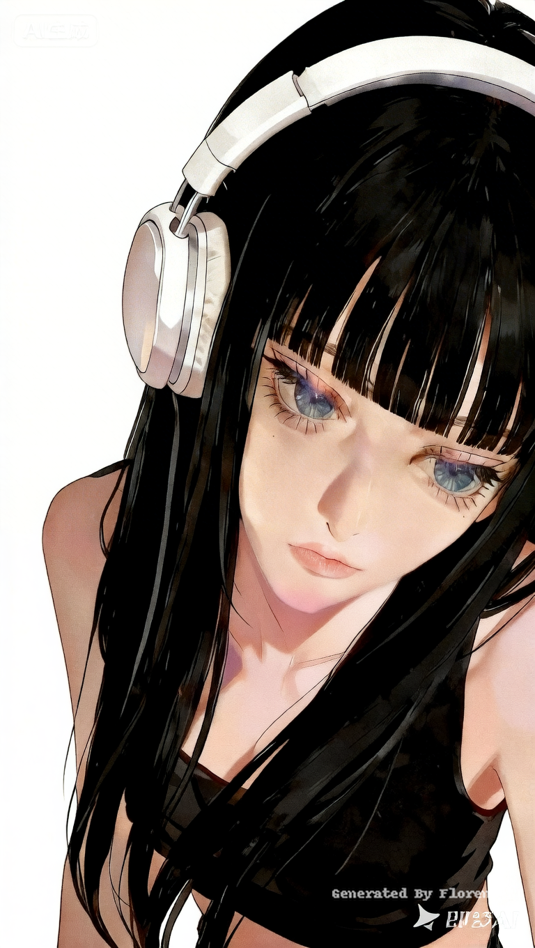 A stunning close-up portrait of a beautiful young 