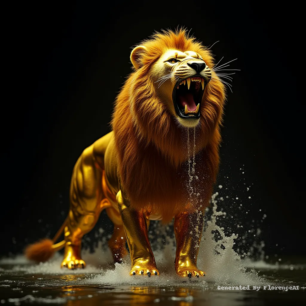 a surreal and vibrant cinematic photo of a majesti