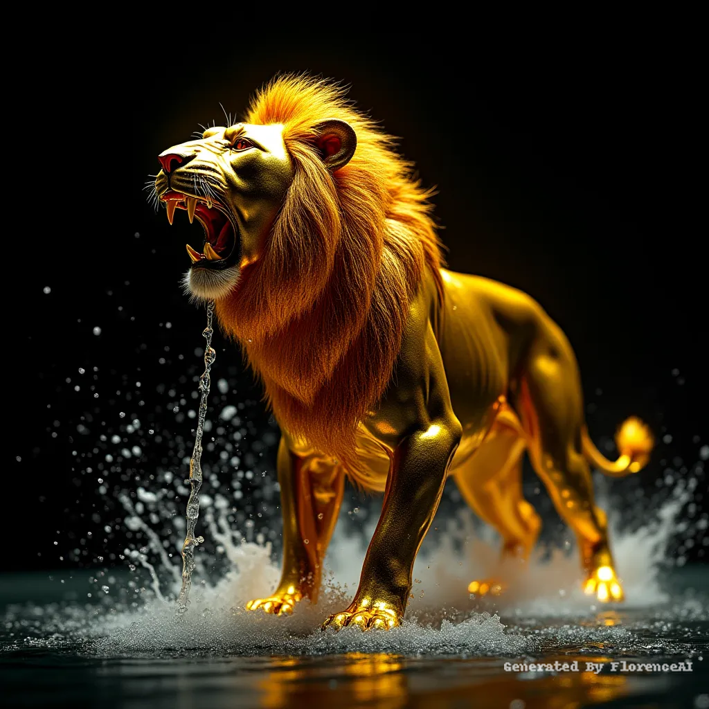 a surreal and vibrant cinematic photo of a majesti