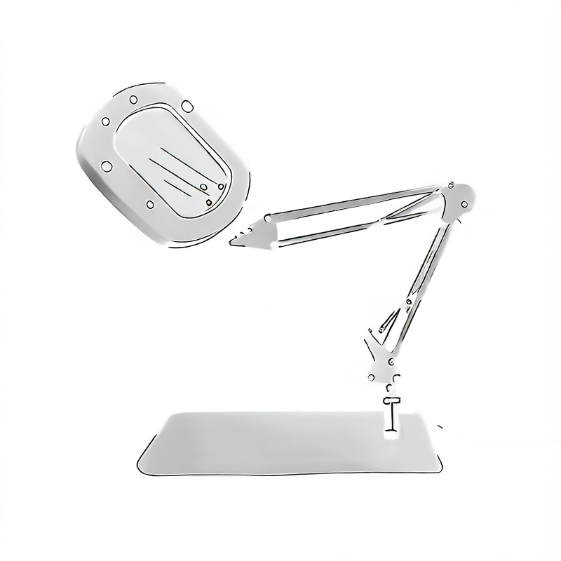 Convert this lamp into a line art with a white bac