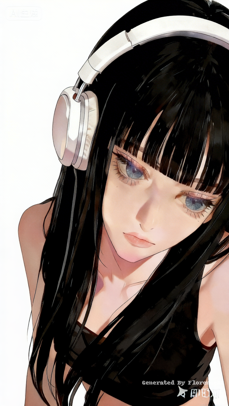 A stunning close-up portrait of a beautiful young 